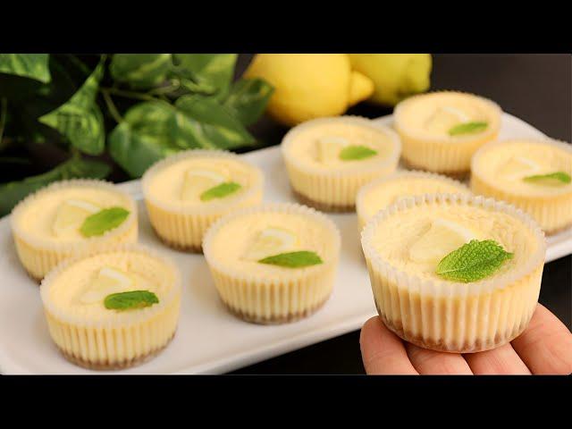 Sugar-free lemon cheesecake! No flour! no gluten! Refreshing dessert in 10 minutes! keto recipe !