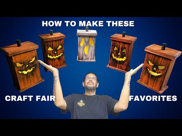 How to Make Wood Jack-O-Lanterns Without a CNC! - Cheap DIY Fall Craft Fair Favorites for Halloween!