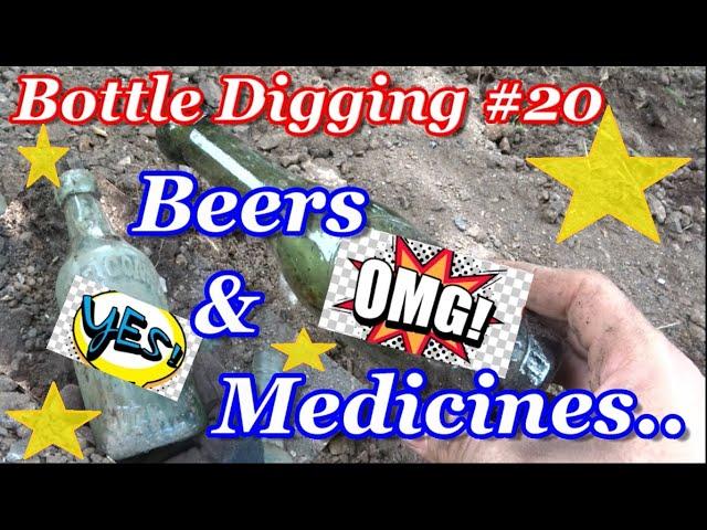 Bottle Digging #20. Beers, Medicines & A Temperance Bottle. #bottledigging medicines. temperance.