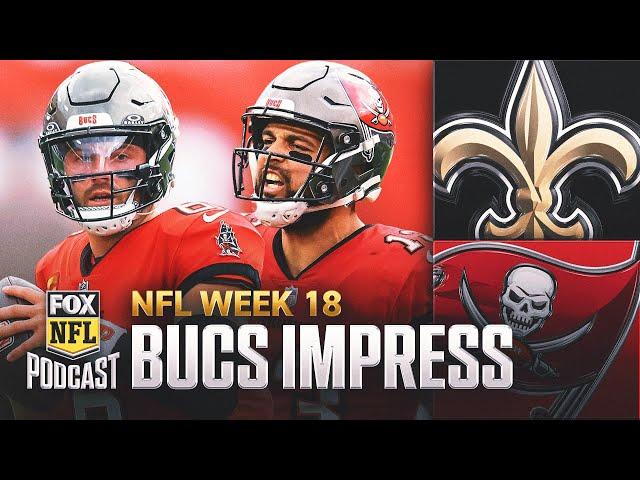 Baker Mayfield, Tampa Bay Buccaneers CLINCH playoff spot after tight win vs. Saints | NFL on FOX Pod