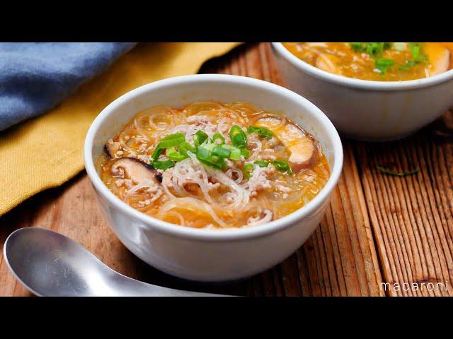 [Dandan Vermicelli Soup] Delicious and easy with white sesame paste! Make it with vermicelli inst...