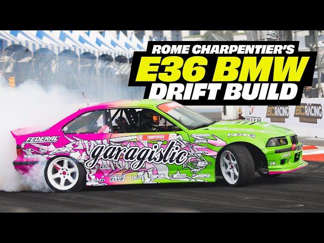 Why LESS IS MORE with Rome Charpentier’s E36 BMW DRIFT BUILD!