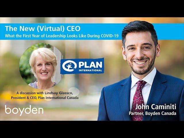 The New (Virtual) CEO featuring Plan International Canada’s Lindsay Glassco