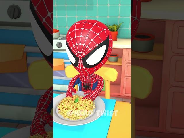 Lil Spidey And Spicy Spaghetti  !!!!! #short #animation #funny