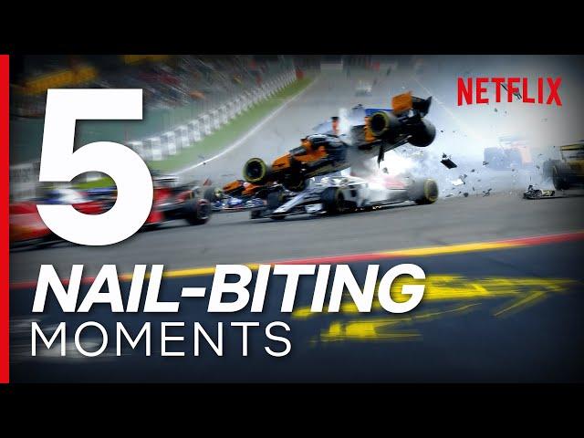 Top 5 Most Nail-Biting Moments from Formula 1: Drive to Survive | Netflix