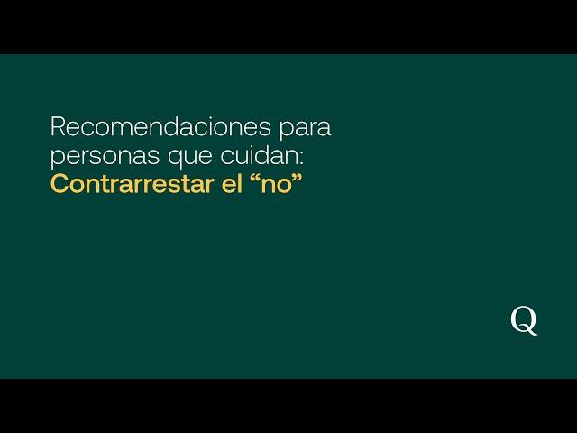 Contrarrestar el "no"