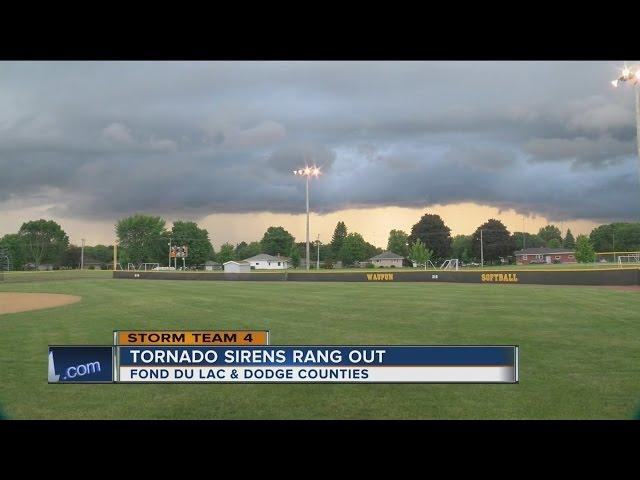 Tornado sirens ring in Fond du Lac County Saturday night