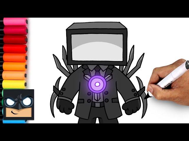 How To Draw Titan TV Man | Skibidi Toilet