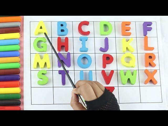 English Alphabet, Learn to Write Alphabet,  ABC Song, ABCD, ABC Rhymes, 1234, coloring, ABC