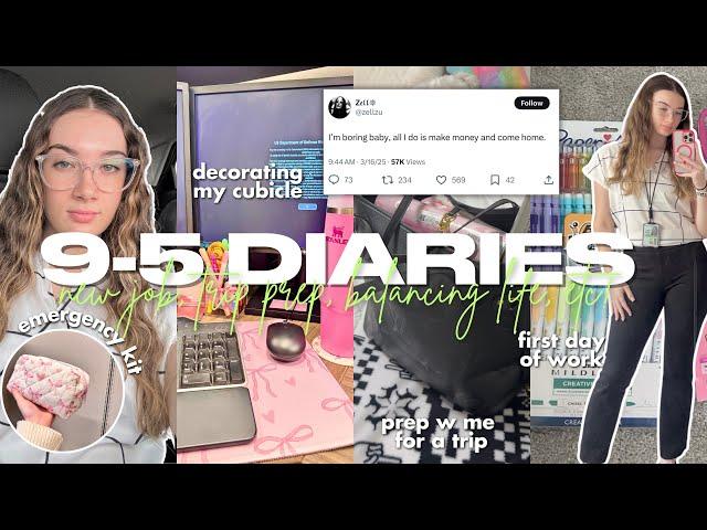 vlog: 9-5 diaries ꨄ | new job + balancing work/life + MY GOD IS GOOD + solo trip prep, etc!