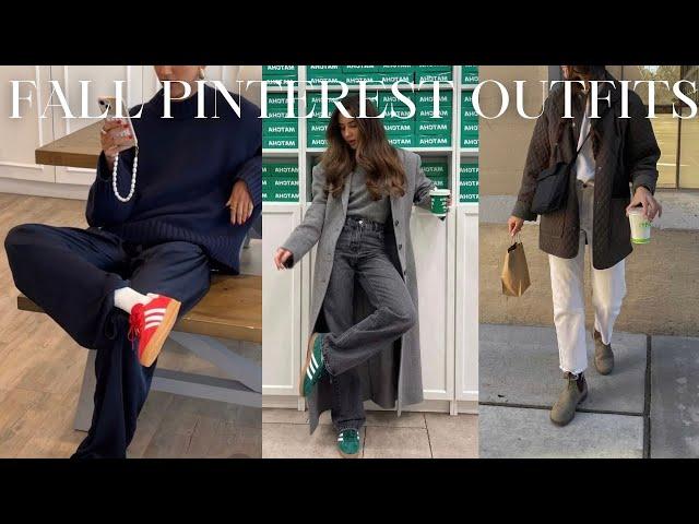 RECREATING FALL PINTEREST OUTFITS 2024 | Casual Outfit Ideas