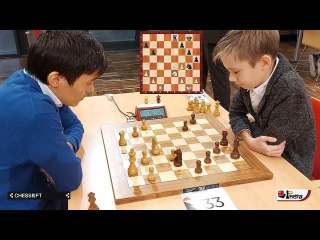 12-year-old Ukrainian prodigy Ihor Samunenkov vs Kazakhstan no.1 Rinat Jumabayev | World Rapid 2021