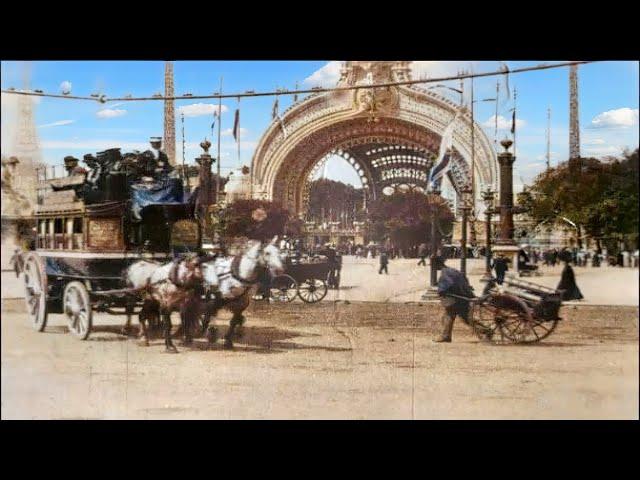 Paris 1900 in color, Exposition Universelle [60fps, Remastered] w/sound design added