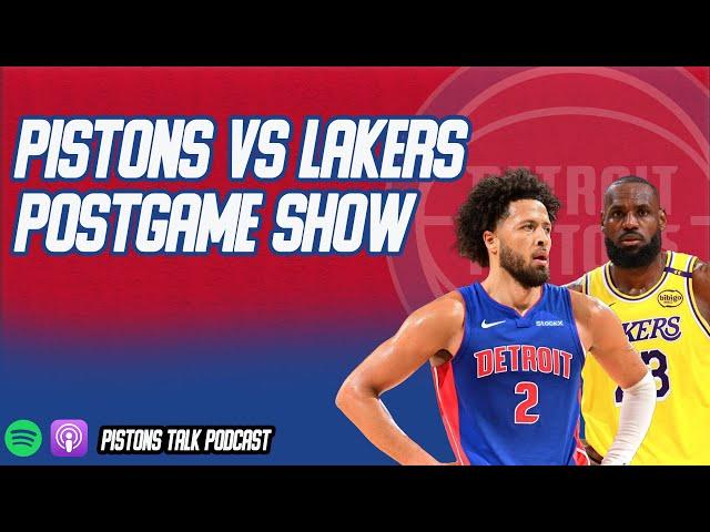 Detroit Pistons vs Los Angeles Lakers Postgame Show | Pistons Talk Podcast