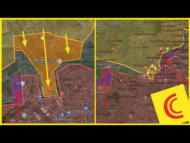 Conflit Ukraine 06/09/24 : contre-att UKR sur Niu-York | RUS continuent d'attaquer flancs Vouhledar