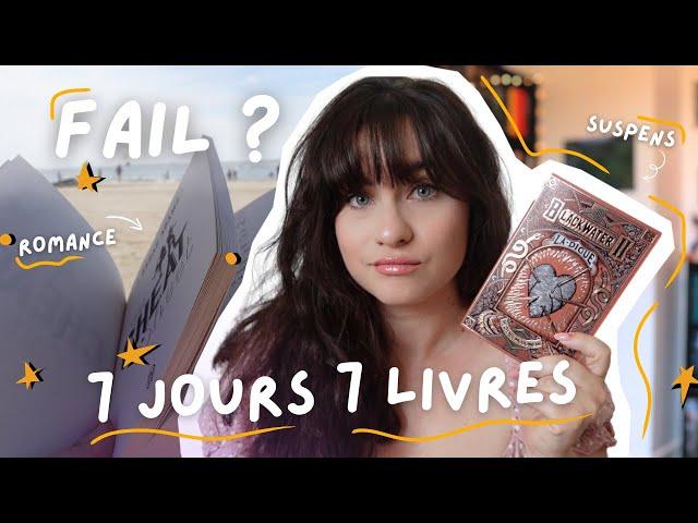 7 jours pour lire 7 livres ️ | READING VLOG