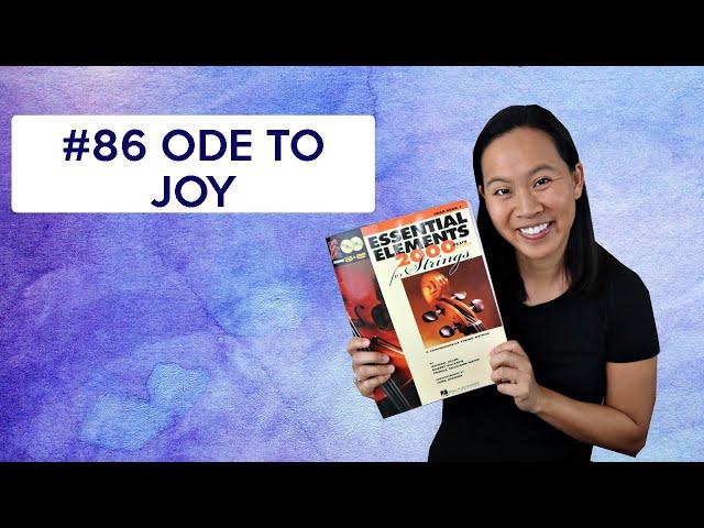 86 Ode to Joy from Essential Elements Cello Book 1