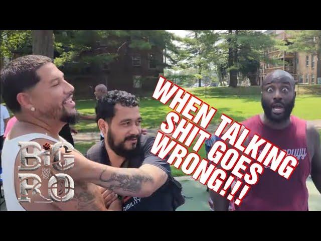 When SHIT TALKING GOES WRONG!!! ️️️ #streetball #hoops #ballislife