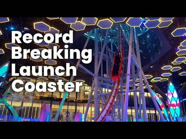 EpiQ Coaster Review | The World's Tallest Indoor Roller Coaster | Premier Rides Launch Coaster