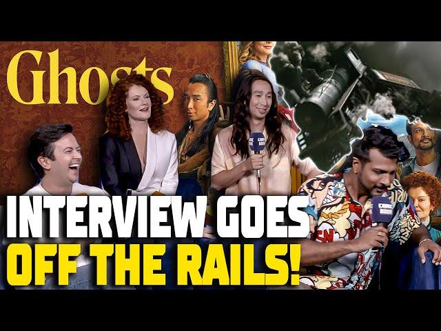 Our Ghosts Interview Goes Flying Off The Rails! - Ghosts Cast Interview!