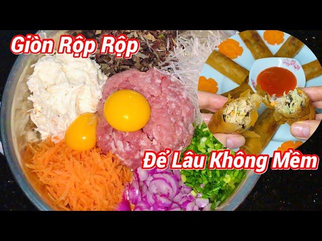 Chiên Chả Giò Muốn Giòn Rụm, Để Lâu Không Ỉu Cứ Cho Thứ Này Vào Chảo Là Xong #118