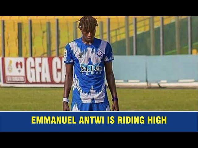 Emmanuel Antwi is riding high