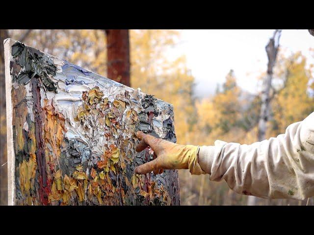 Plein Air Painting: Montana Aspen Autumn - Turner Vinson