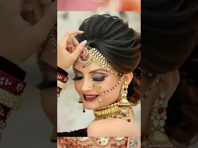 beautiful dulhan bridal look makeup and jewellery