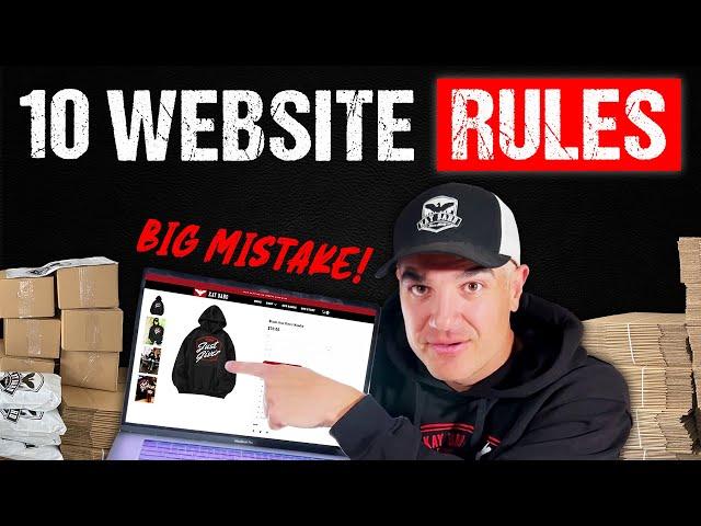 10 Golden Rules For Every Clothing Brand Website