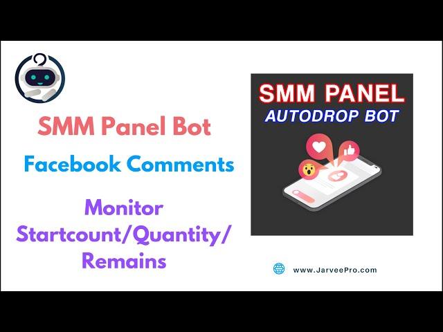 SMM Panel Bot  || TOP Bot System Main Providers Use #smmpanel #facebookcomments #jarveepro #smm