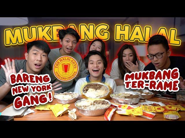 NYOBAIN HALAL GUYS ORIGINAL DI NEW YORK! MUKBANG PALING RUSUH WKAKWKWAKWK