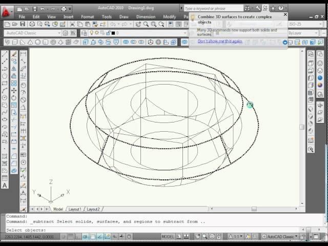 Proiectare 3D in AutoCAD : piulita metric 20 / AutoCAD 3D Design