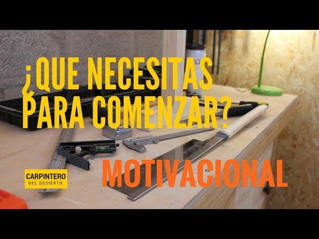 Carpinteria de madera - Motivacional para comenzar