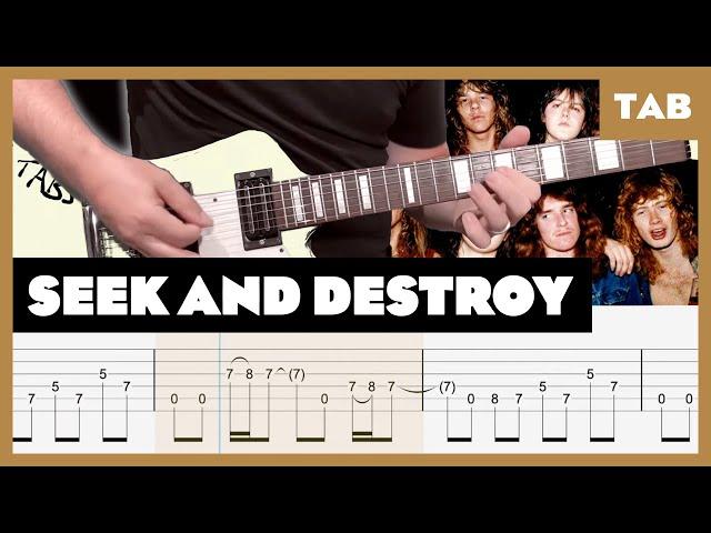 Metallica - Seek and Destroy - Guitar Tab | Lesson | Cover | Tutorial