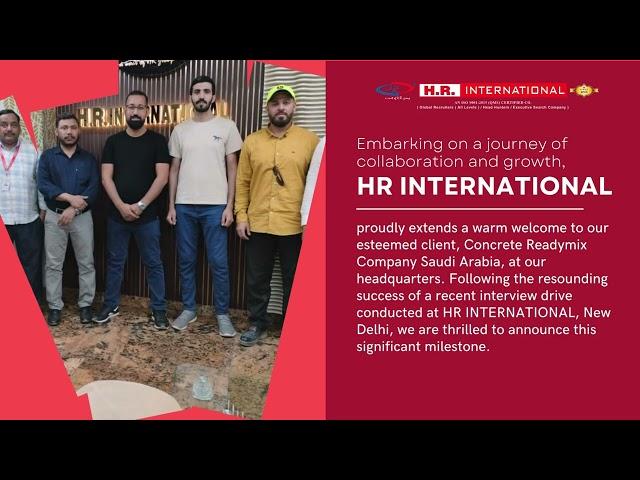 HR International Welcomes FMCO Saudi Arabia for New Collaboration! #recruitment #manpower #placement