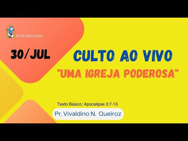 Mensagem: "UMA IGREJA PODEROSA" / IPIB 120 anos (Título de Emerência)