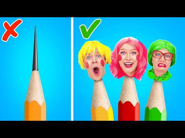 DÉFI D'ART COLORÉ  Conseils de Dessin Magique ! Astuces Artistiques vs Gadgets Viraux par 123 GO!