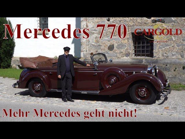 Mercedes 770 Offener Tourenwagen, 1939, der größte Mercedes aller Zeiten! Oldtimer, Luftschitz