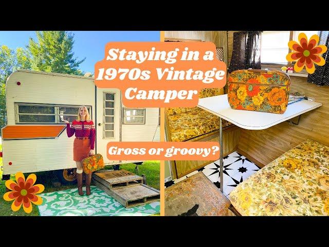 Staying in a Vintage 70s Camper on AirBNB. A Groovy Retro Camping Trip