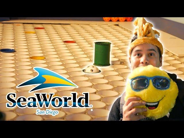 Christmas carnival games and arcade fun at SeaWorld! | The Crane Couple