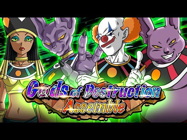 STAGE 14 COMPLETE!! Epic Transcendent Gods Of Destruction Assemble Event | DBZ Dokkan Battle