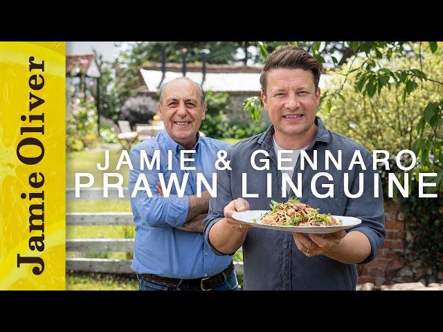 Jamie & Gennaro Prawn Linguine |  Jamie: Keep Cooking Family Favourites