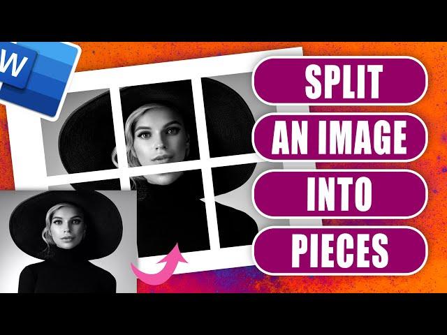 Split an image into multiple sections in word