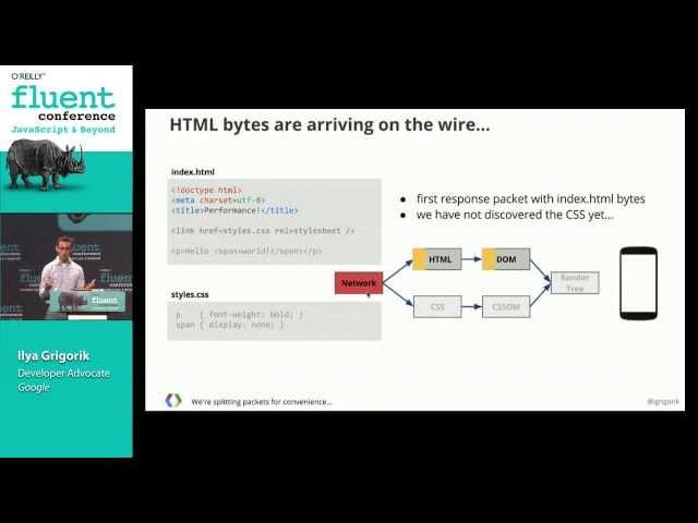 Critical rendering path - Crash course on web performance (Fluent 2013)