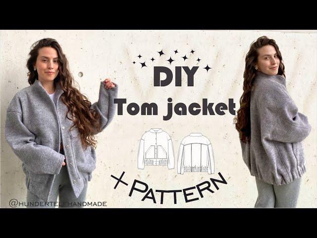 oversized bomber jacket Tom - detailed sewing tutorial + PATTERN / DIY