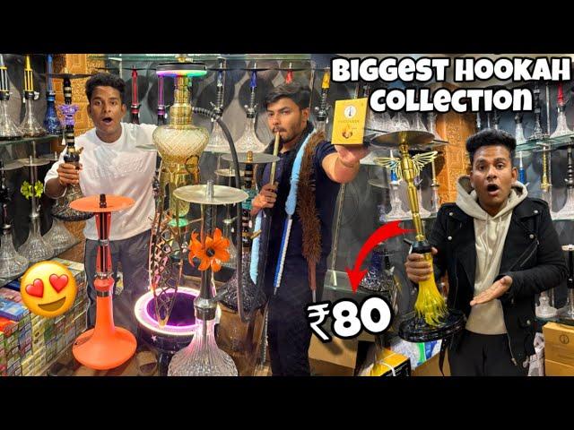 1 Lakh Ka Hookah Shopping | Cheapest Hookah in Delhi [Hookah Flavours,Chillum,Coil ] Shisha Store