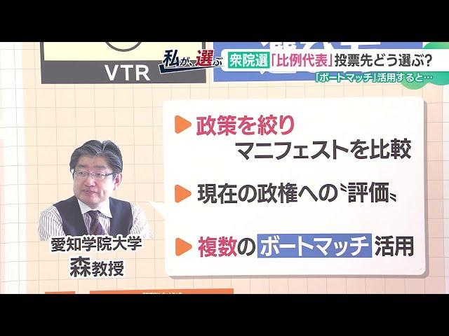 【衆院選】「比例代表」投票先の選び方は？ 森正教授がおすすめの3つの方法