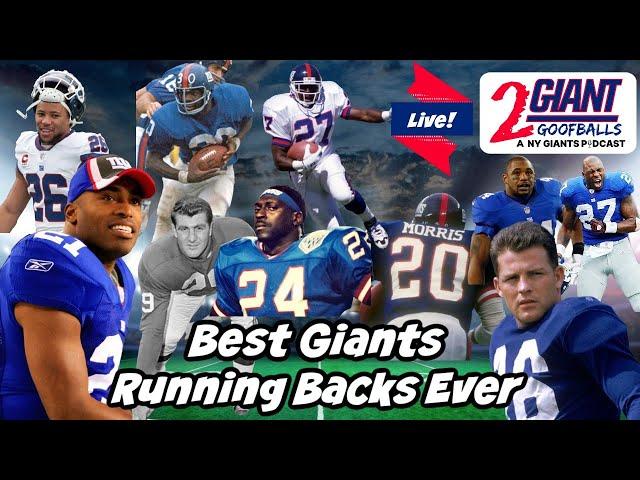 Best Giants Running Backs Ever