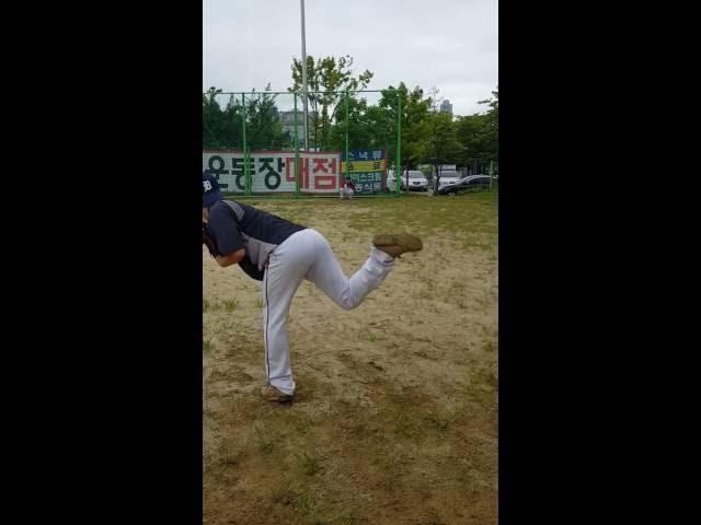 16.7.17 어봉수님 투수 연습중...(생각도둑)