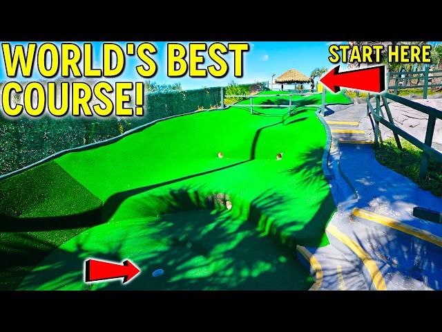 The BEST Mini Golf Course Ever! - INSANE Hole In Ones!
